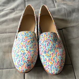 Sebago Hutton Smoking Flats - Karter Print - Sz8